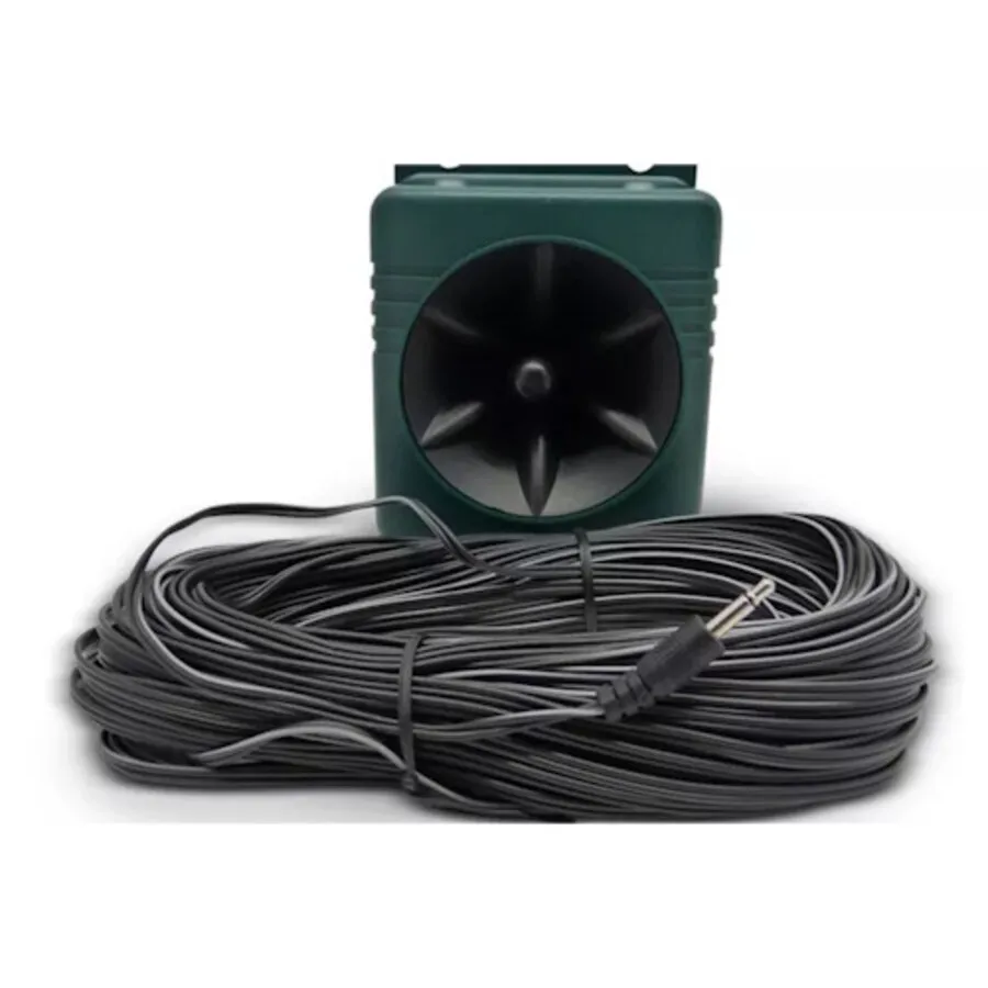 Extra luidspreker voor vogelverjager Pro | buitenluidspreker | 30 meter kabel | bereik vergroten