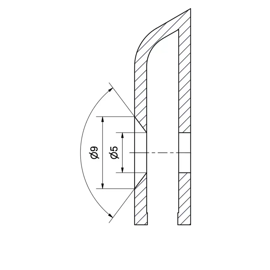 Aluminium profiel Aluminium deurstrip profiel voor deurafdichting | 1 metervoor Raxit Seal - duurzaam anodized profiel van 1 meter