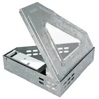 Muizenvanger driehoek 18,5 x 18,5 x 4,5 cm | levend meerdere muizen vangen