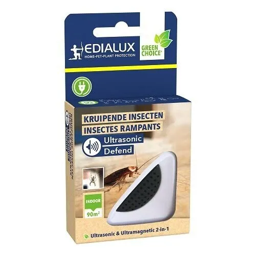 Edialux Kruipende Insecten Ultrasonic Defend - ultrasone verjager