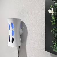 Armadilha 15 LED insectenval | UV-A LED vliegenlamp met lijmplaat | 1x6W | 15m² dekking