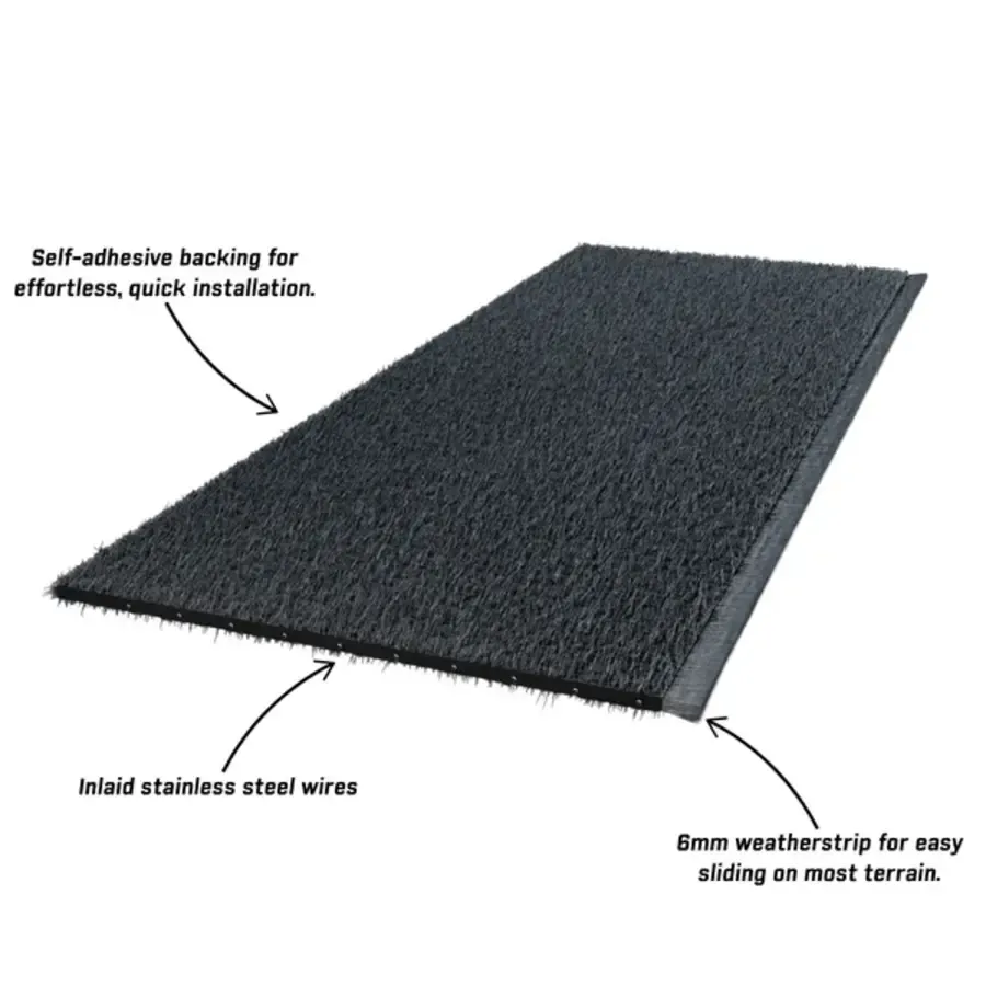 Knaagdierwerende zelfklevende deurstrip voor normale en automatische deuren 1 meter x 30 mm