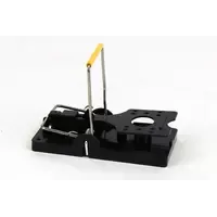 Zelfspannende rattenklem met gele bar | kunststof rattenval met éénhandsbediening