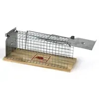 Ratten vangkooi met houten bodem | levend vangende rattenkooi