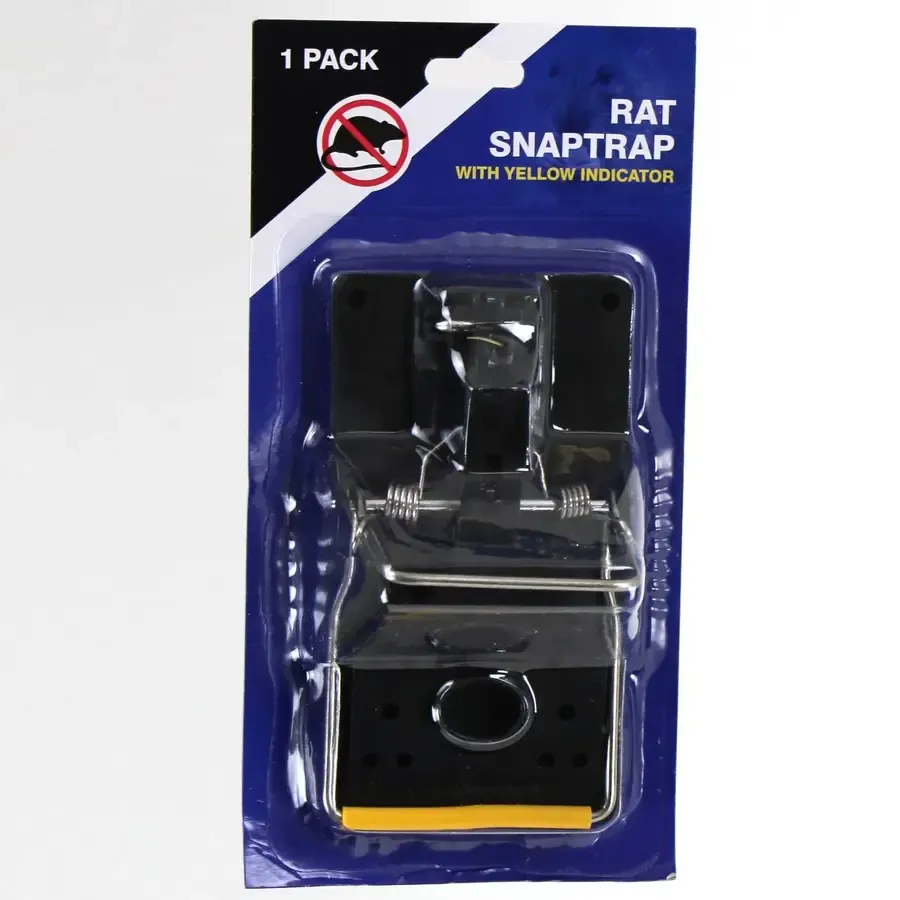 Rattenklem met gele bar | kunststof rattenklem met indicator