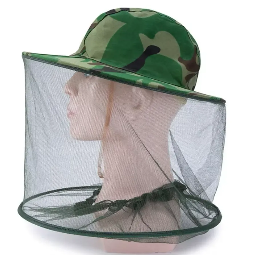 Anti wespen en muggen hoed met rondom muskietennet | one size