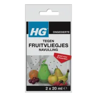 Navulling fruitvliegjesval 2x20 ml | lokvloeistof voor 4 maanden