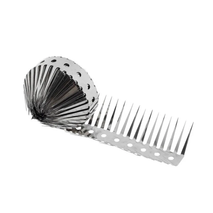 Anti-klim spike strip large RVS 304 rol 5 meter | 35–95 mm | tegen ratten en klimmende dieren