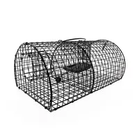 Multicatch vangkooi voor ratten zwart | 40 × 24 × 17 cm | herbruikbare gaaskooi