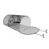 Multicatch vangkooi voor ratten zwart | 40 × 24 × 17 cm | herbruikbare gaaskooi