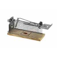 Muizen vangkooi met houten bodem 12 x 5,5 x 5,5 cm | levend muizen vangen