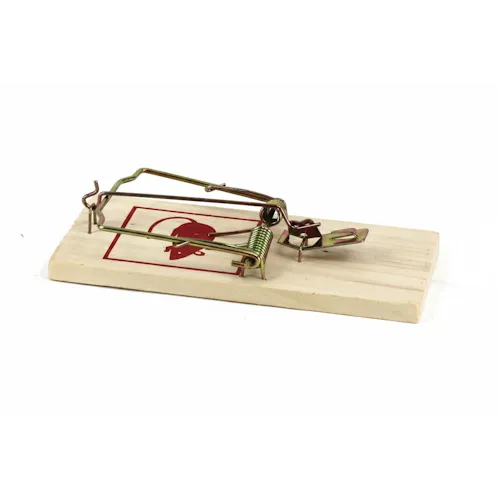 AllesTegenOngedierte.nl Houten rattenval met metalen trigger