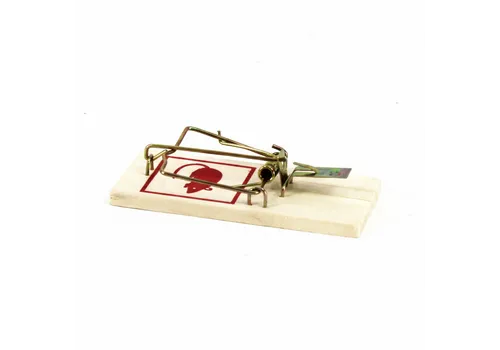 AllesTegenOngedierte.nl Houten muizenval met stalen trigger