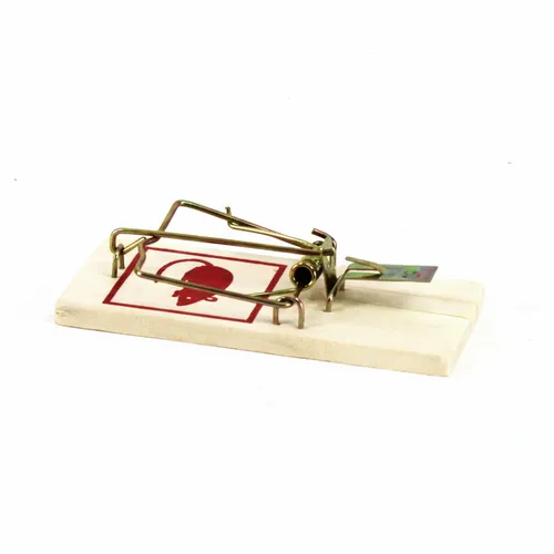 AllesTegenOngedierte.nl Houten muizenval met stalen trigger