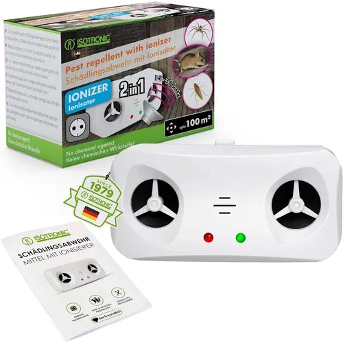 Isotronic Ongedierte- en insectenverjager met luchtreiniging