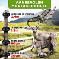 Solar wildverjager set van 2 | LED-afweerlicht (blauw) | buiten | tot 10 m bereik | diervriendelijk