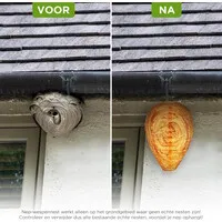 Nep wespennest set van 2 | 15 x 18 cm | weerbestendig voor buiten