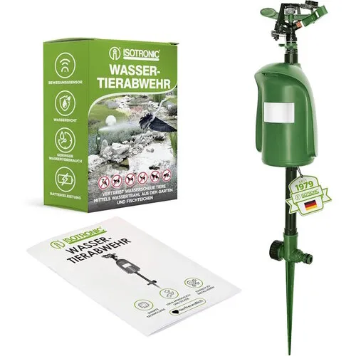 Isotronic Waterstraal dierenverjager met bewegingssensor