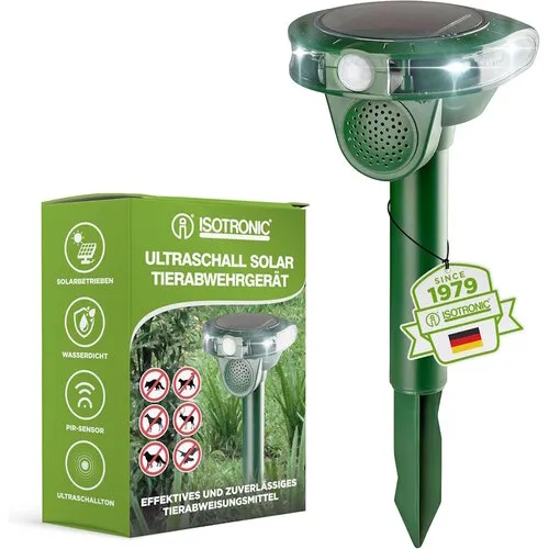 Isotronic Solar dierenverjager met PIR bewegingsmelder