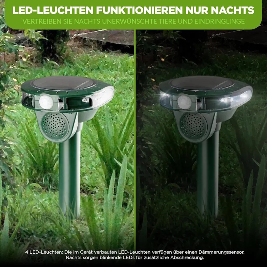 Solar dierenverjager met PIR bewegingsmelder | 110° | 10 meter