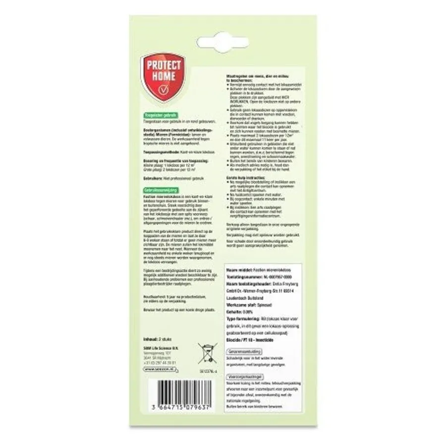 Mierenlokdoos met lokmiddel en nestwerking | 2 stuks | voor binnen en buiten