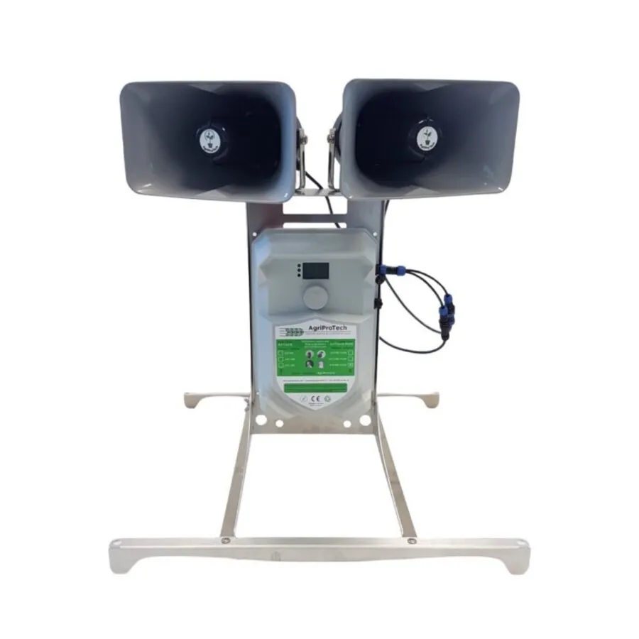 Akoestische vogelverjager met noodkreten | tot 4 hectare | oplaadbare accu