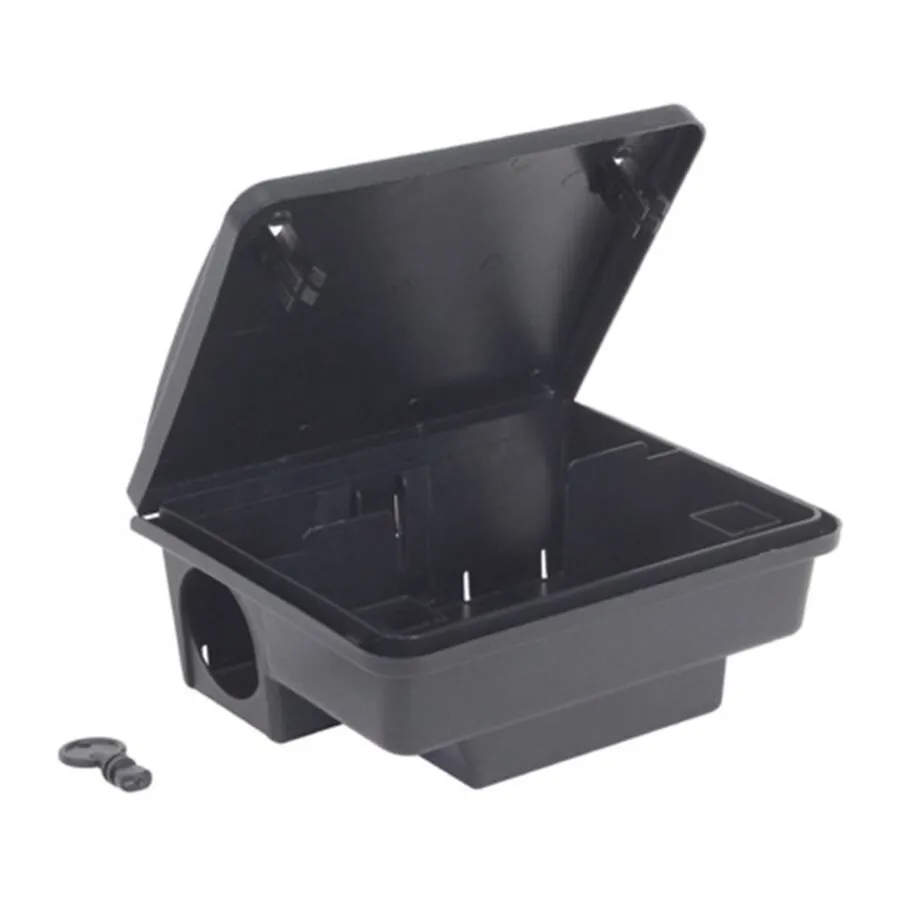 Beveiligde lokaasdoos met muurbevestiging | afsluitbaar lokstation voor ratten en muizen