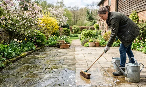 Groene aanslag verwijderen 