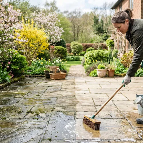 Groene aanslag verwijderen 