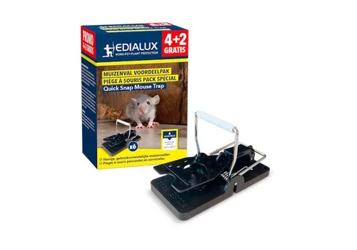 Edialux Quick snap muizenklem promopack 6 stuks