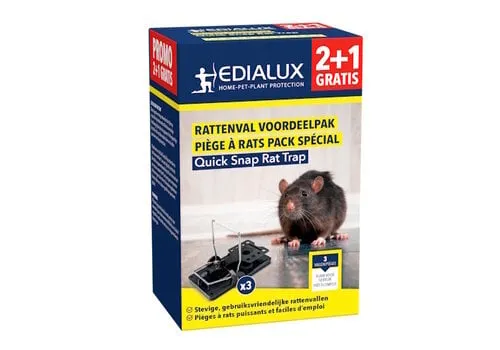 Edialux Quick snap rattenval promopack 2+1
