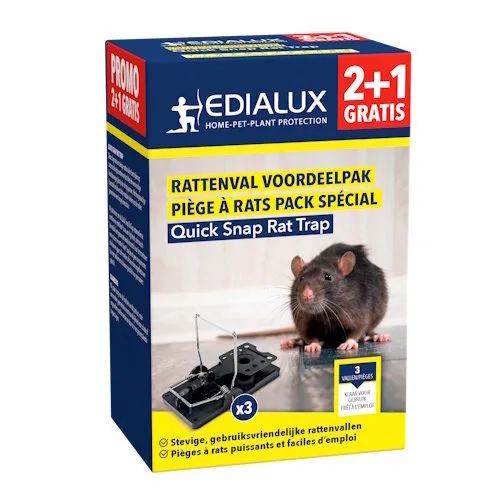 Edialux Quick snap rattenval promopack 2+1