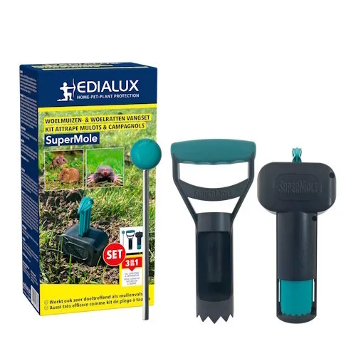Edialux Woelmuizen- en woelratten vangset 3-in-1