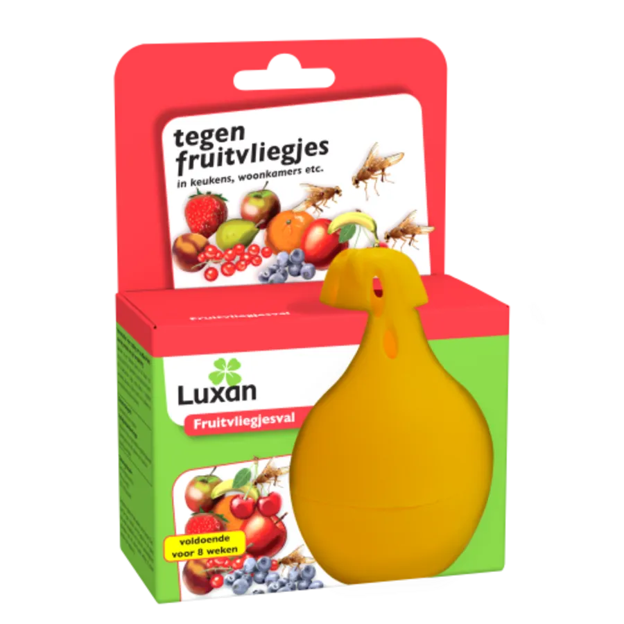 Fruitvliegjesval met lokstof | herbruikbare val tegen fruitvliegen