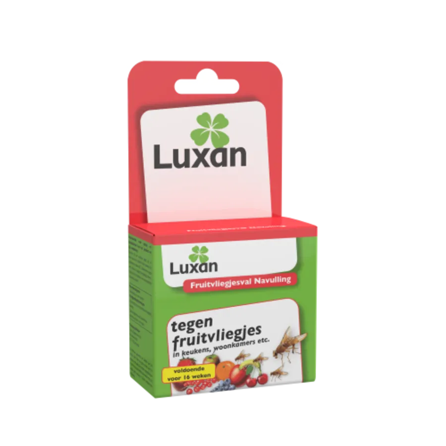 Fruitvliegjesval navulling met lokstof | 2 x 30 ml | werkt 4-6 weken