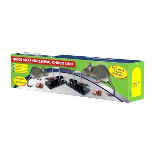 Luxan Quick snap muizenval choco duo
