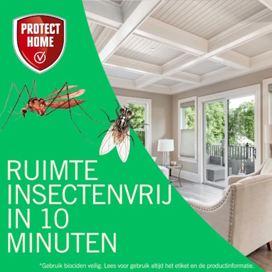 Vliegen- en muggenspray 400 ml | omgevingsspray tegen vliegende insecten