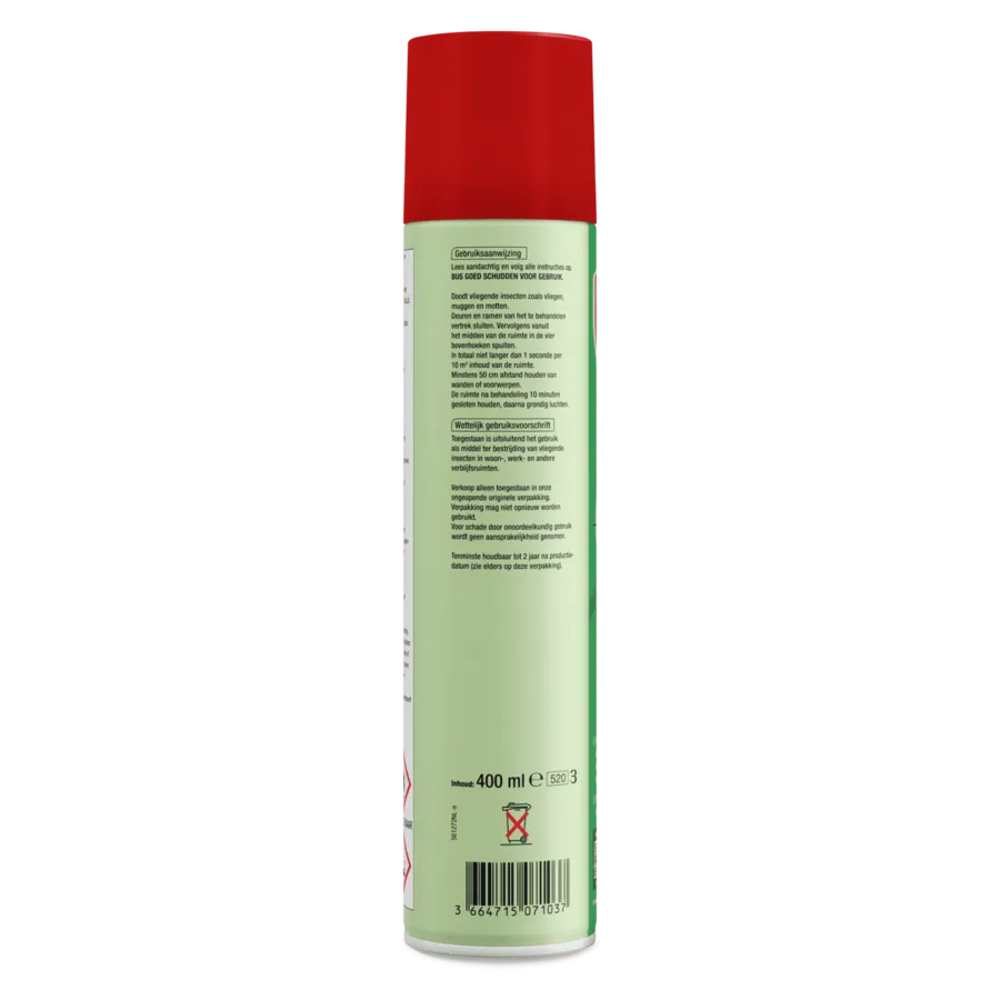 Vliegen- en muggenspray 400 ml | omgevingsspray tegen vliegende insecten
