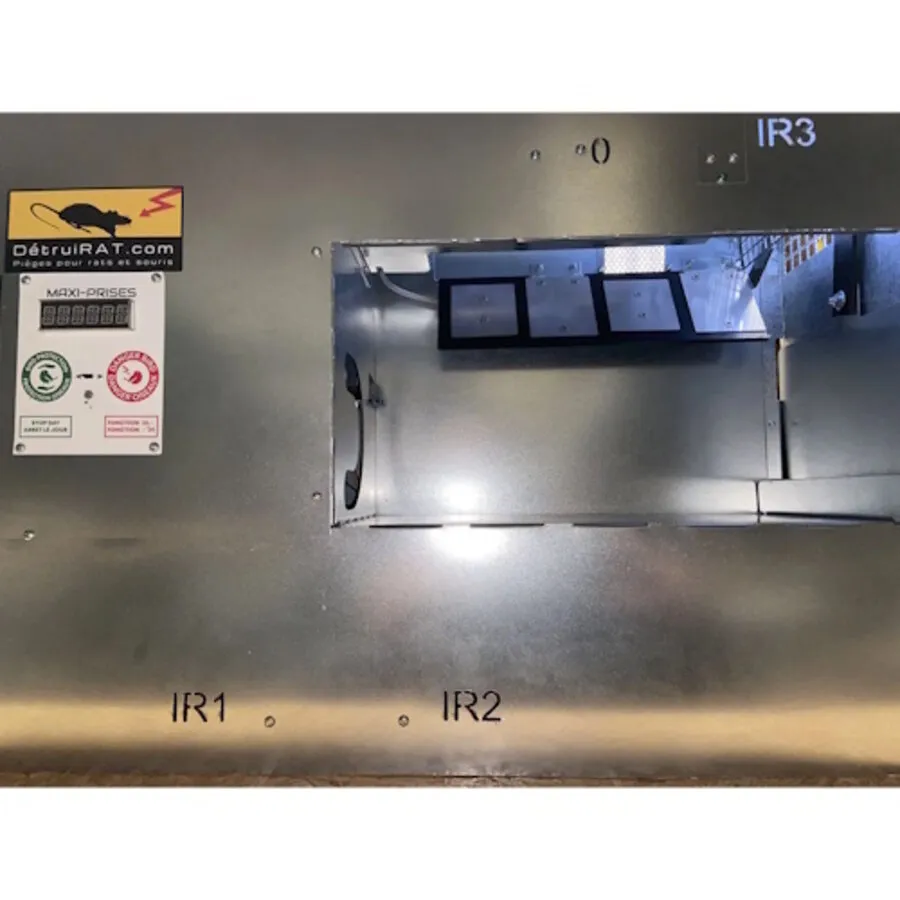 Automatische elektrische rattenval 6000V met opvangbak en display | 230V adapter