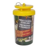 Herbruikbare wespenval kit met 2 x 50 ml lokstof voor wespen en hoornaars
