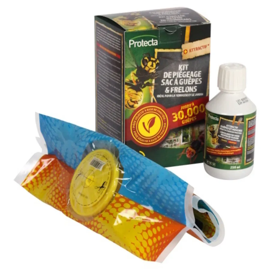 XXL wespenvangzak | vangt tot 30.000 wespen | incl. 250 ml lokstof concentraat