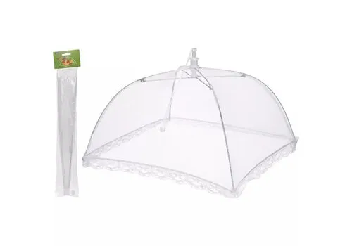 Excellent Houseware Vliegenkap wit 30 x 30 cm