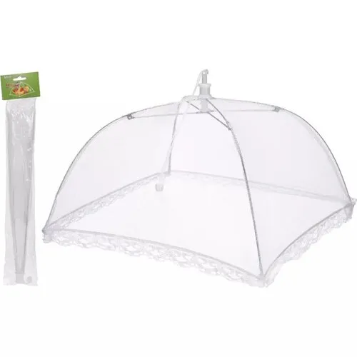 Excellent Houseware Vliegenkap wit 30 x 30 cm