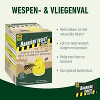 Barrière herbruikbare wespen- & vliegenval voor buiten | inclusief 125 ml lokstof