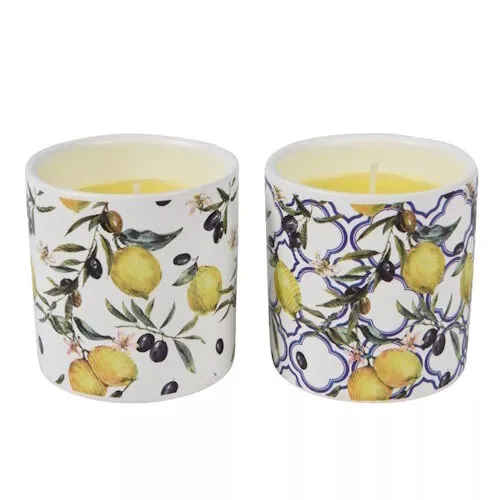 Decoris Citronellakaars 7 cm | muggen verjagen