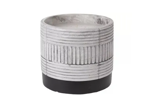 Progarden Citronella kaars in keramieken pot grijs | 11 cm