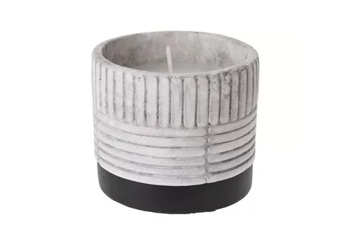 Progarden Citronella kaars in keramieken pot grijs