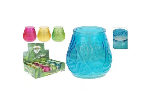 Progarden Citronellakaars in gekleurd glas