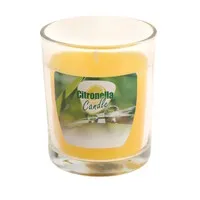 Citronellakaars in glazen pot 7 cm | buitenkaars om muggen te verjagen