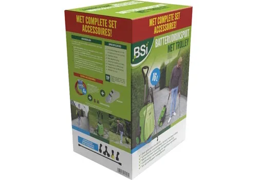 BSI Batterijdrukspuit 16L met trolley en accessoirepakket